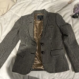 J Crew Women’s checkered blazer ( size 0 )